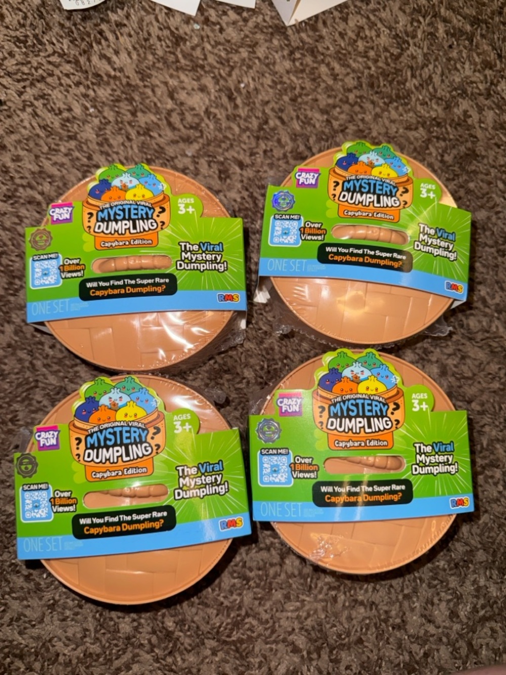 4 RMS Capybara Mystery Dumplings Sealed